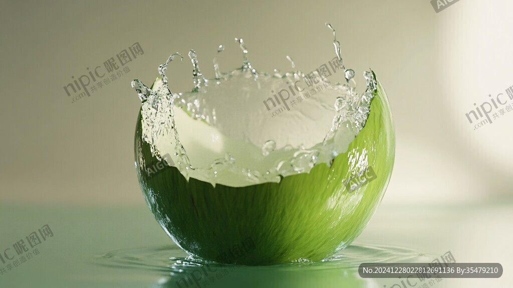 綠色水珠壁紙