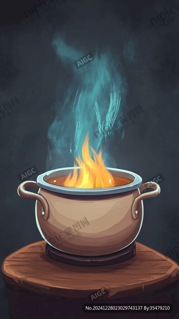 大鍋煮插畫(huà)