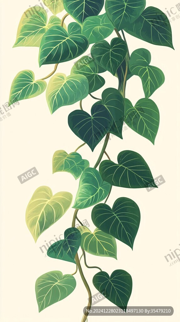 紅薯葉插畫