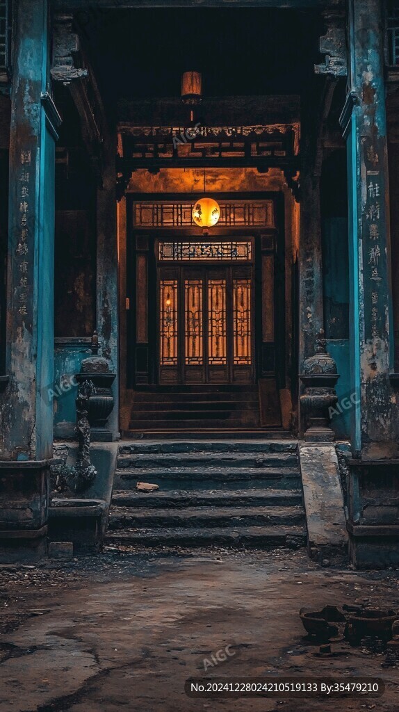 祠堂夜色