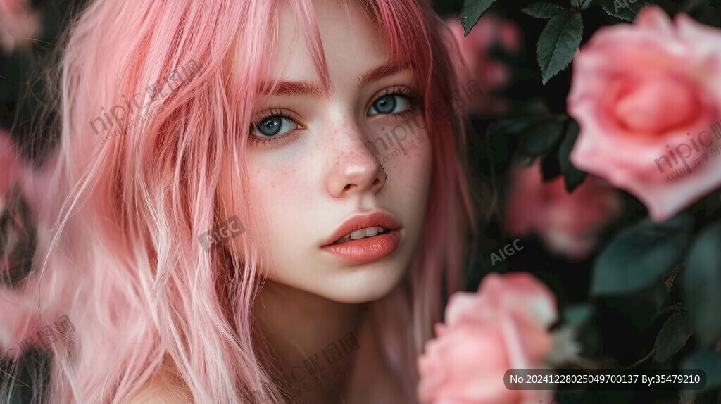 粉色頭發(fā)少女