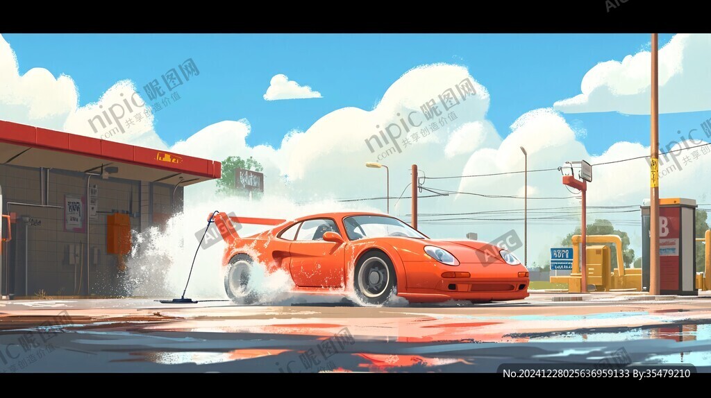 加油站洗車