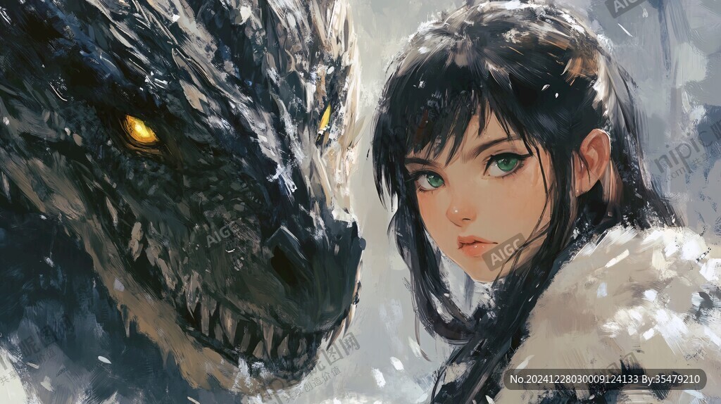 騎龍的少女