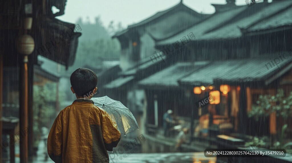 出家人背影