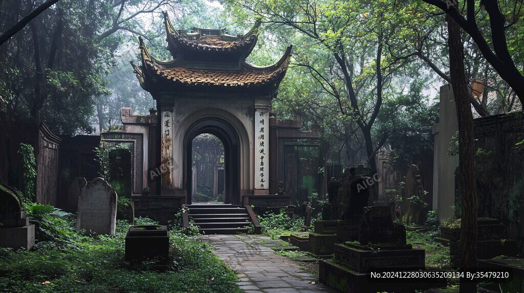 雨后的古隆中