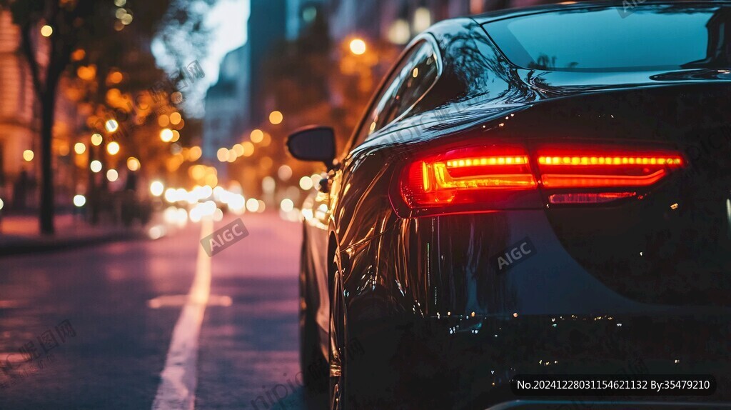 汽車尾燈車流