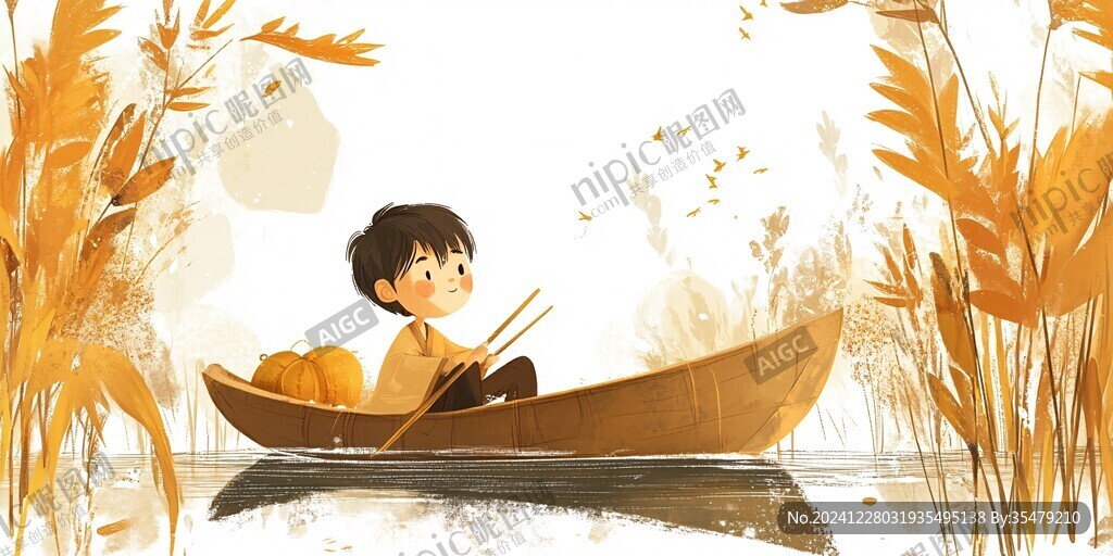 節(jié)氣小孩插畫