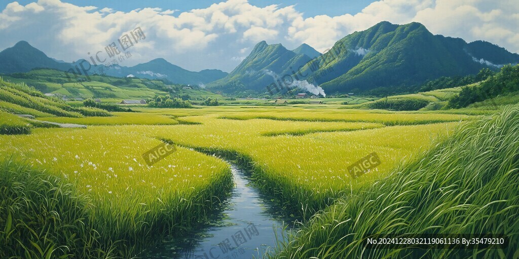 高清寬幅田園山水