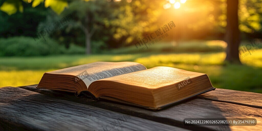 陽光下的書