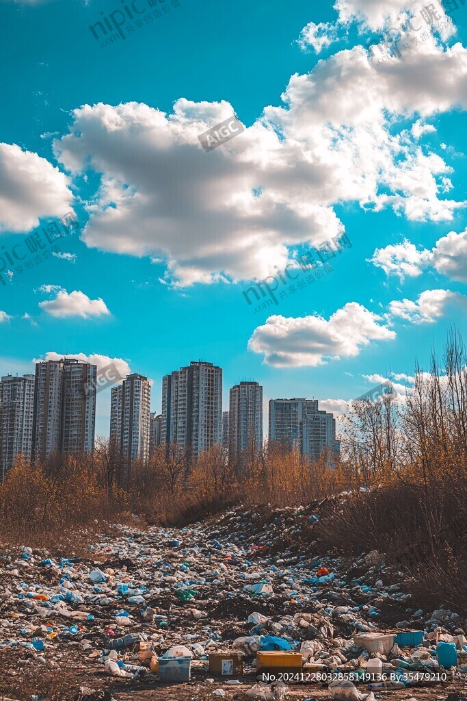 城市樓盤與荒地