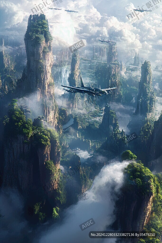 3d懸崖云海