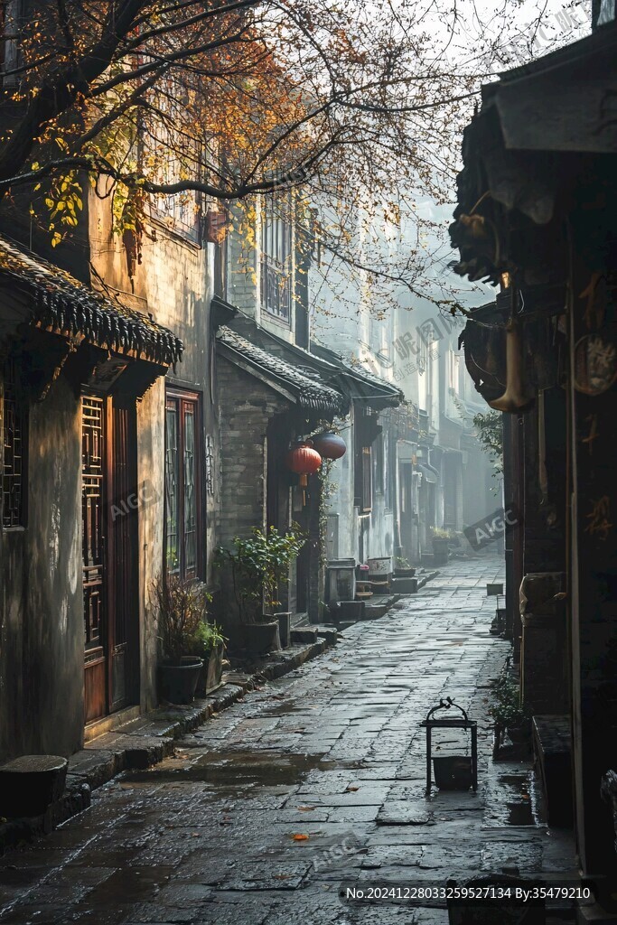 古鎮春雨