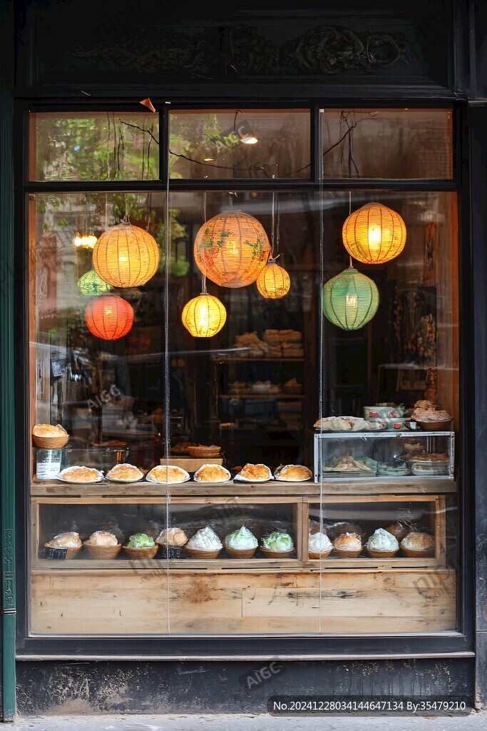 點心店櫥窗