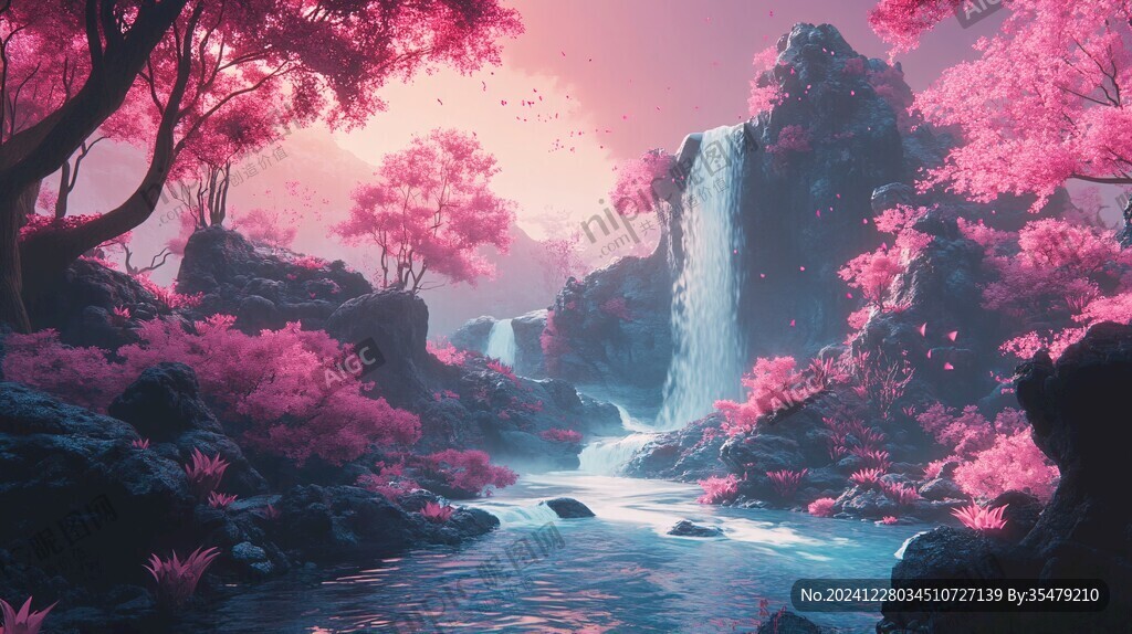 粉色的奇幻風(fēng)景
