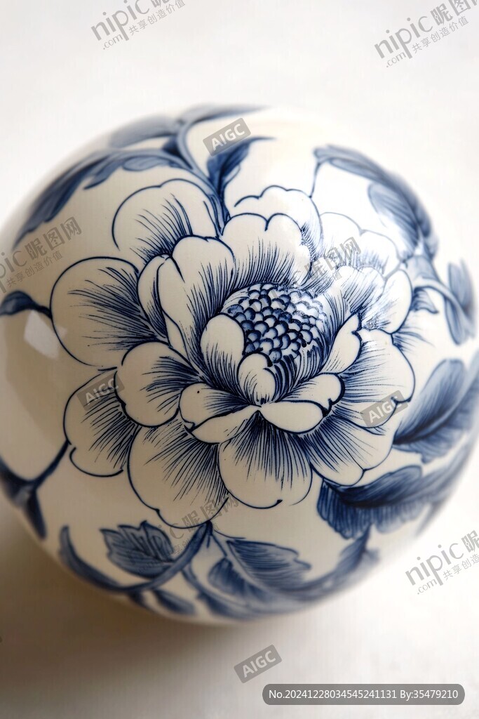 青花釉上