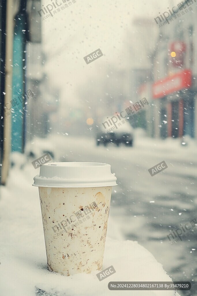 雪中咖啡