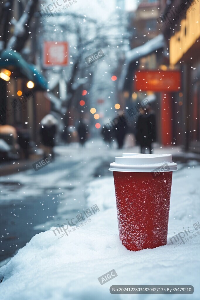 雪中咖啡