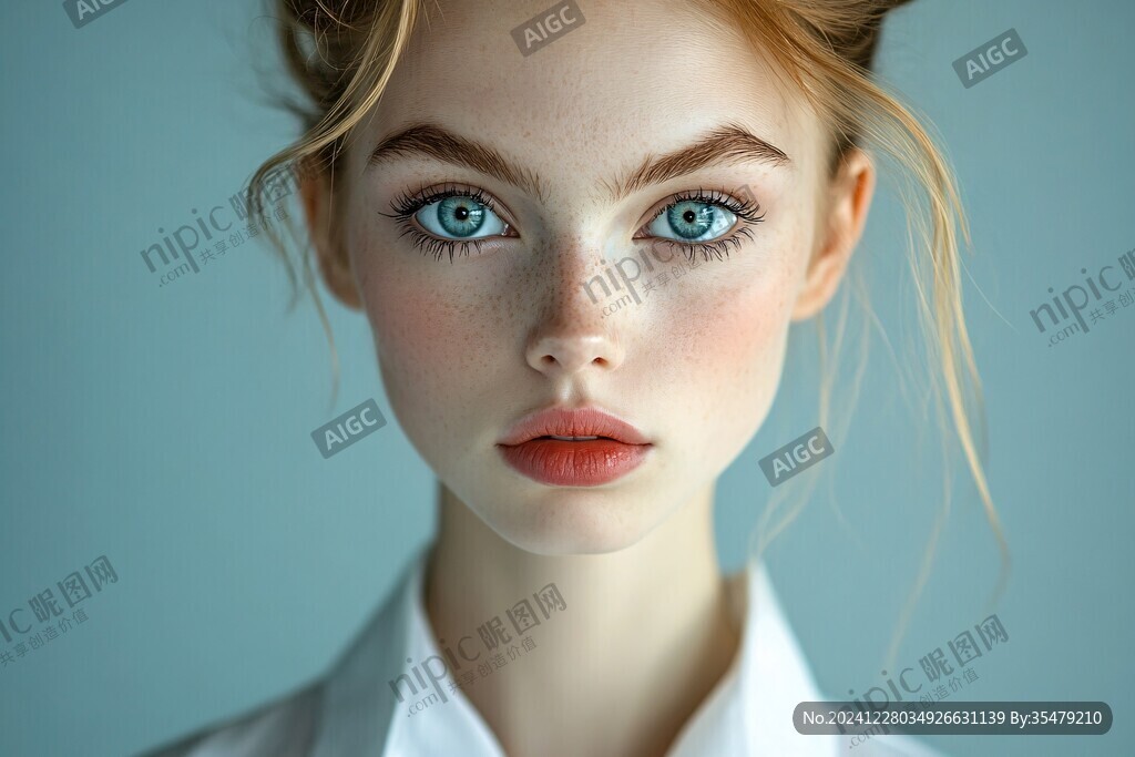 雀斑美人圖片