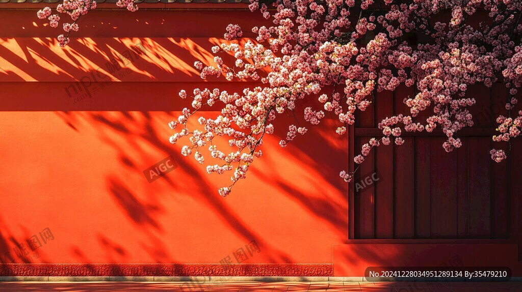 紅墻春色