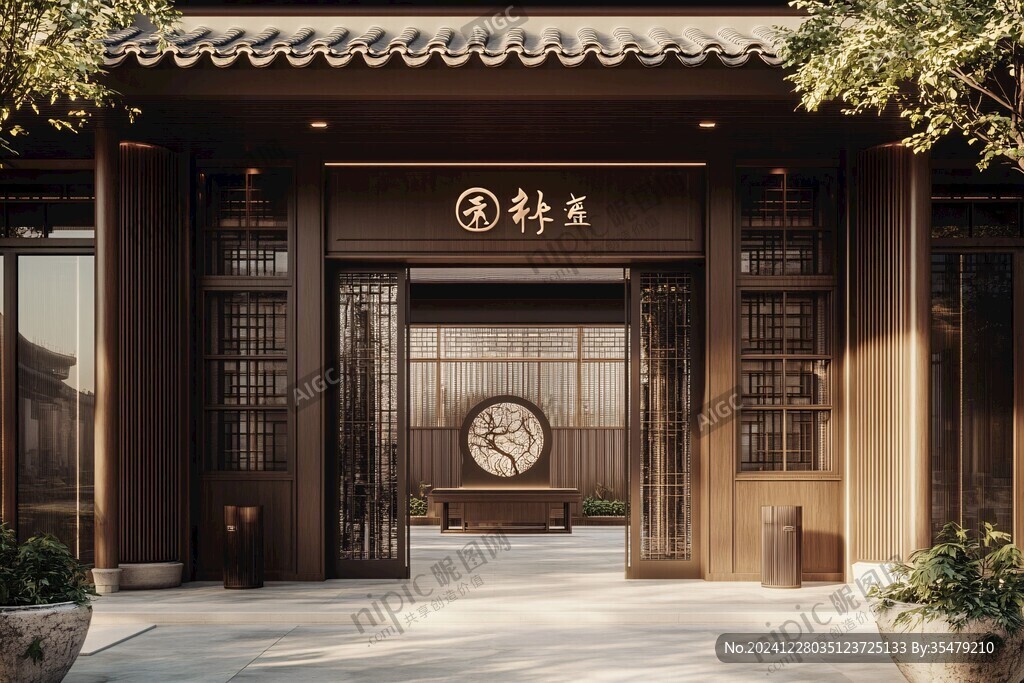 新中式采耳店門頭