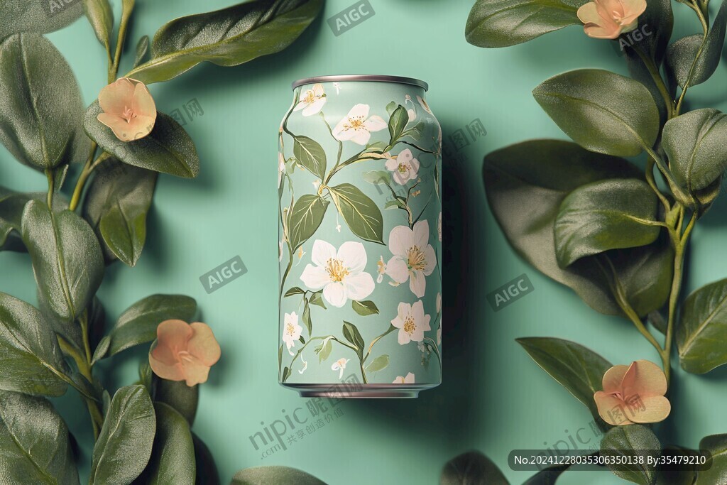 飲料包裝小花