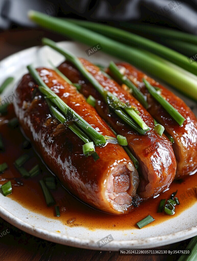 蒜葉超香腸
