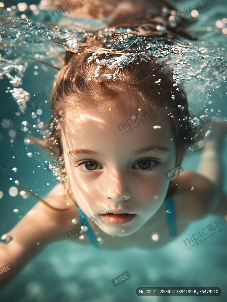 水中小女孩兒