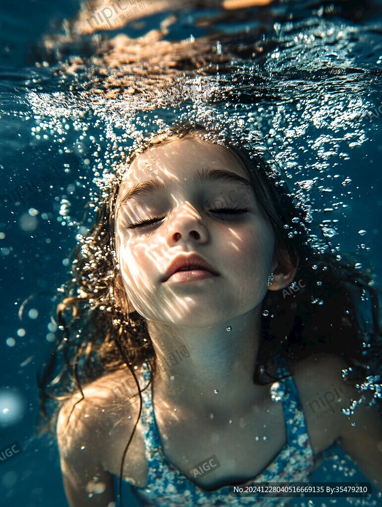 水中小女孩兒
