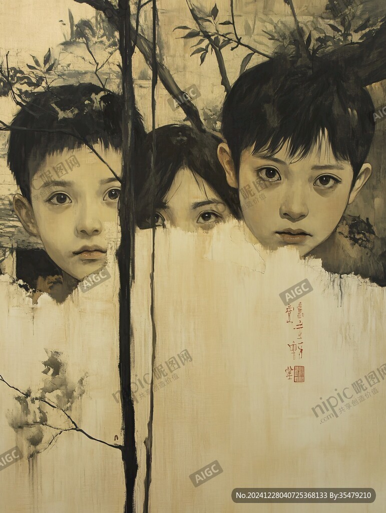 丙烯畫人物