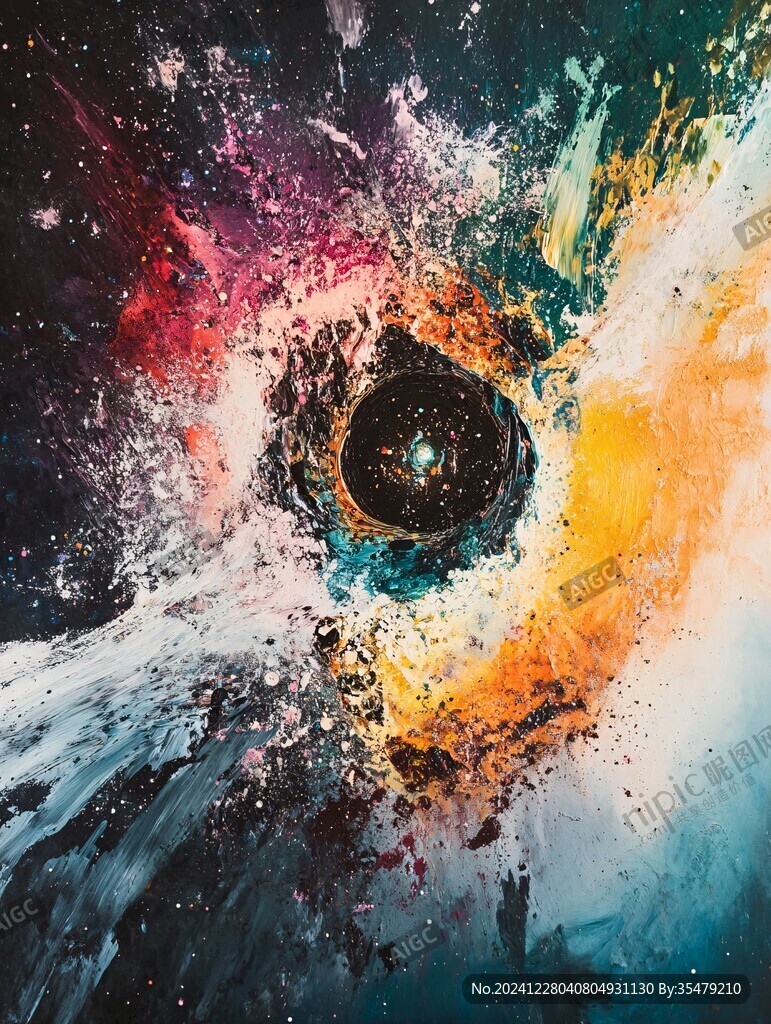 吊頂噴畫(huà)宇宙漩渦