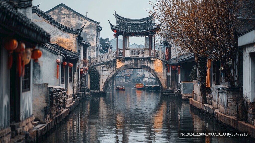 唯美古鎮風光