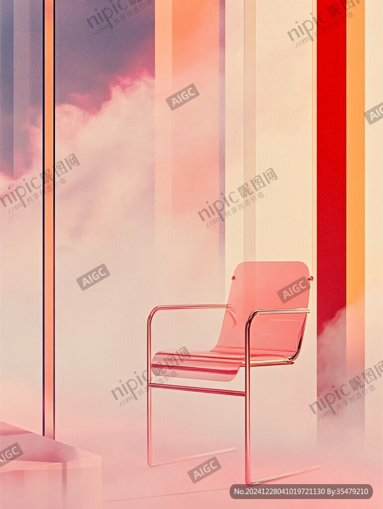 云霧般的粉色虛幻