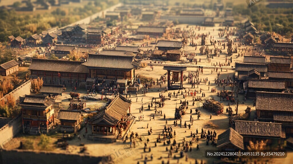 古代街市微縮模型