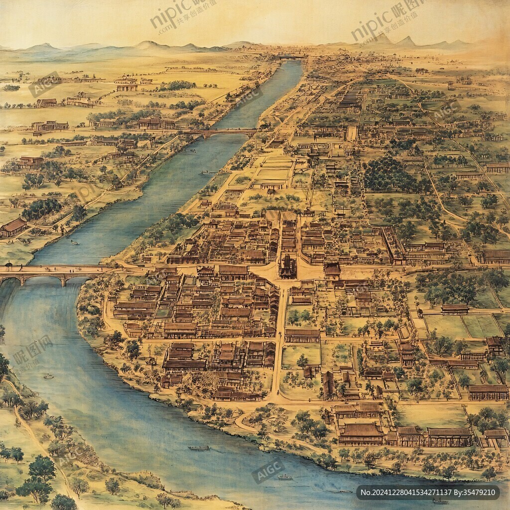 城市布局復(fù)原圖