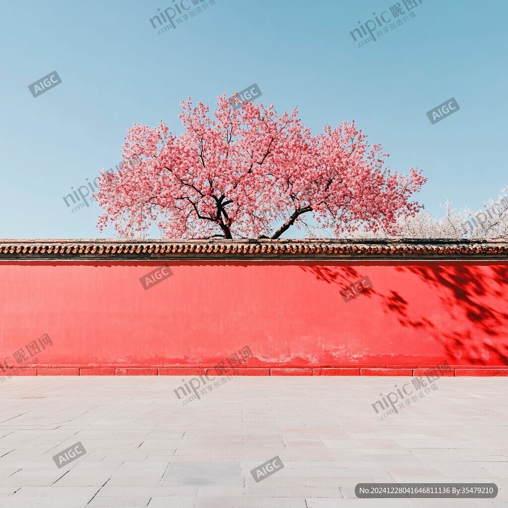 紅墻春色