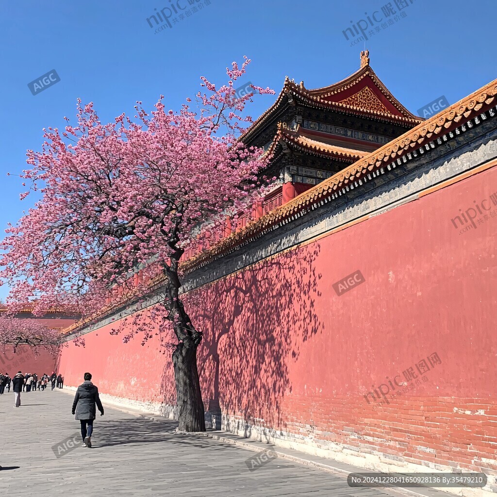紅墻春色