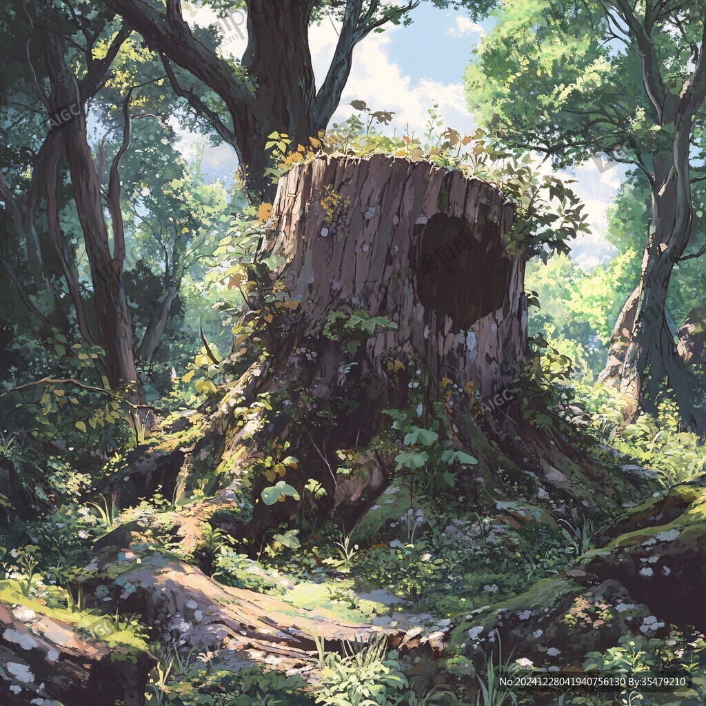 秘密樹屋插畫