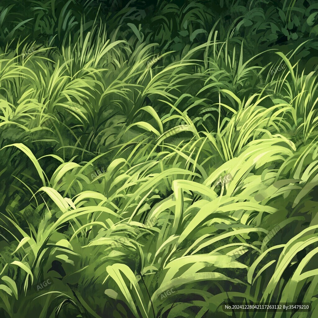 草叢插畫