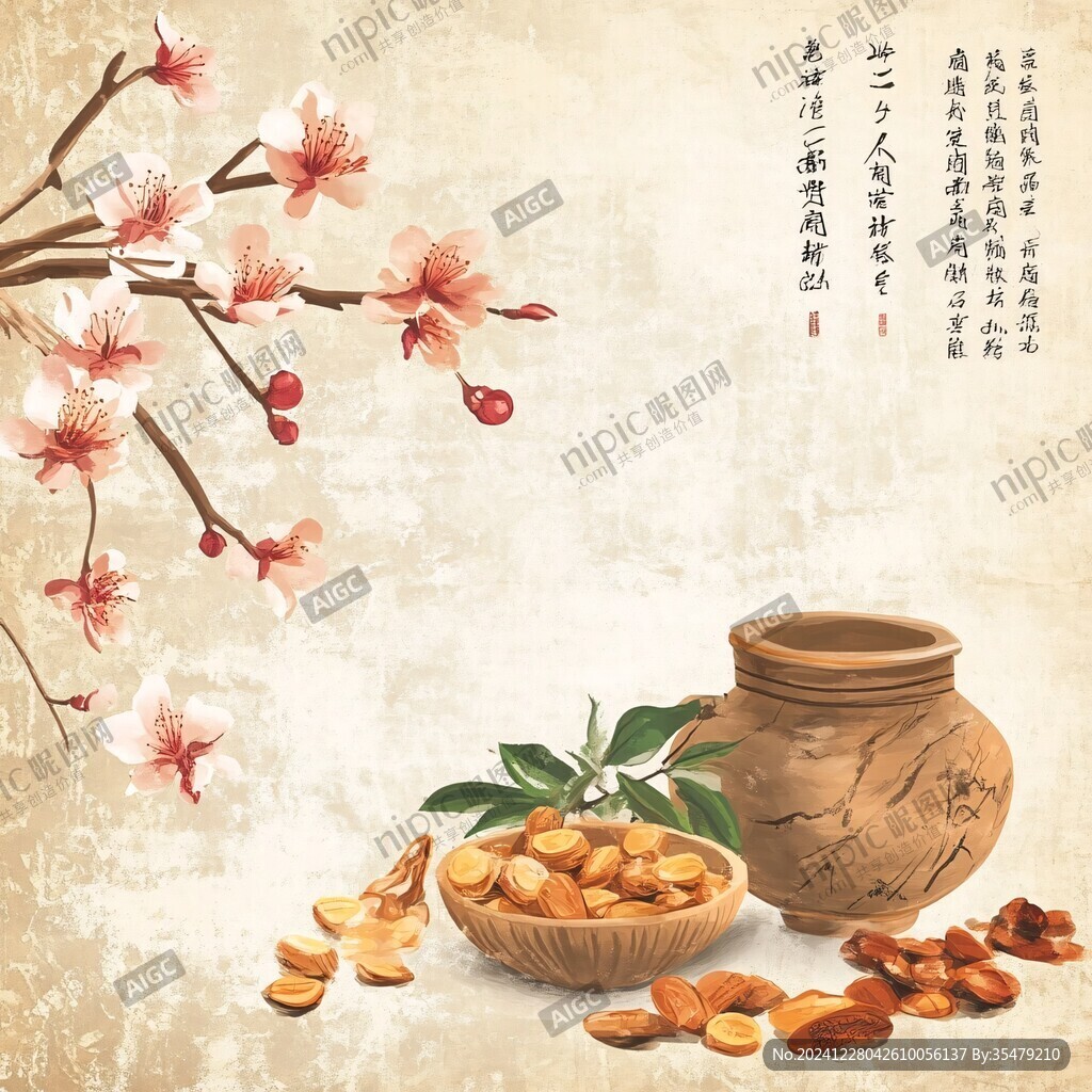 好柿花生插畫