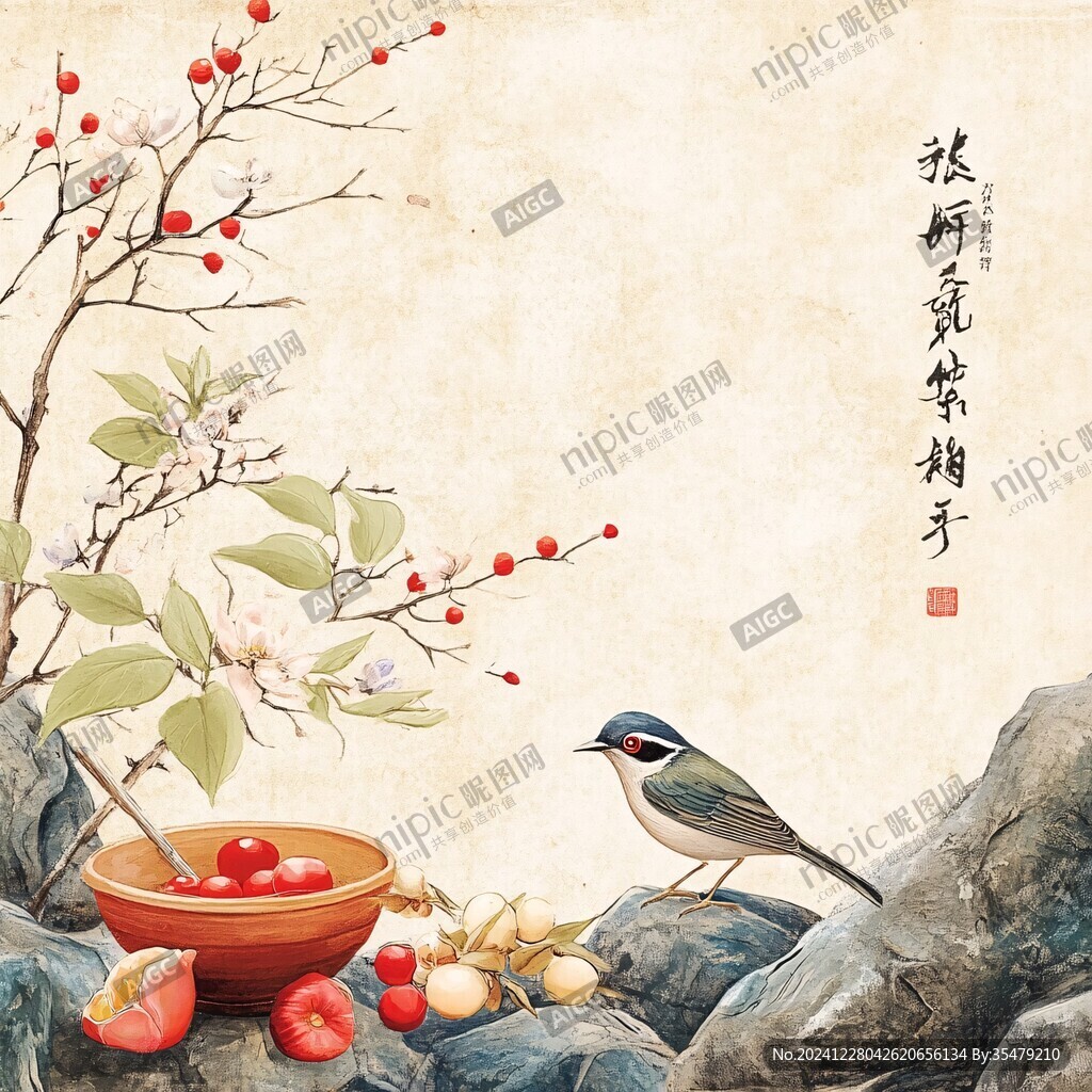 春華秋實背景