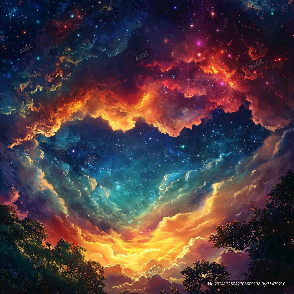 星河夢境裝飾畫