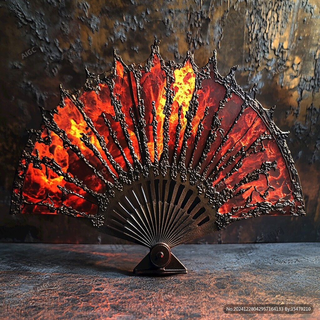 木扇雕塑