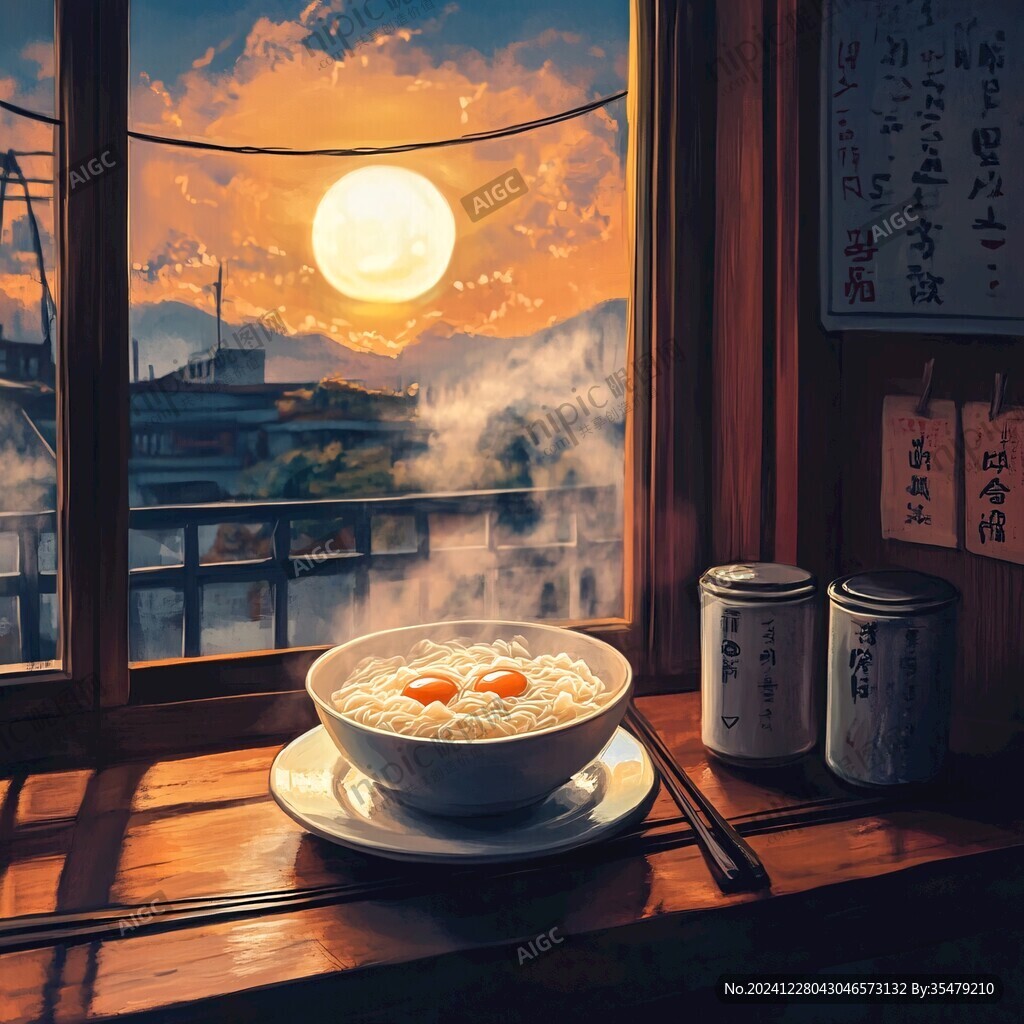 茄汁面意境畫