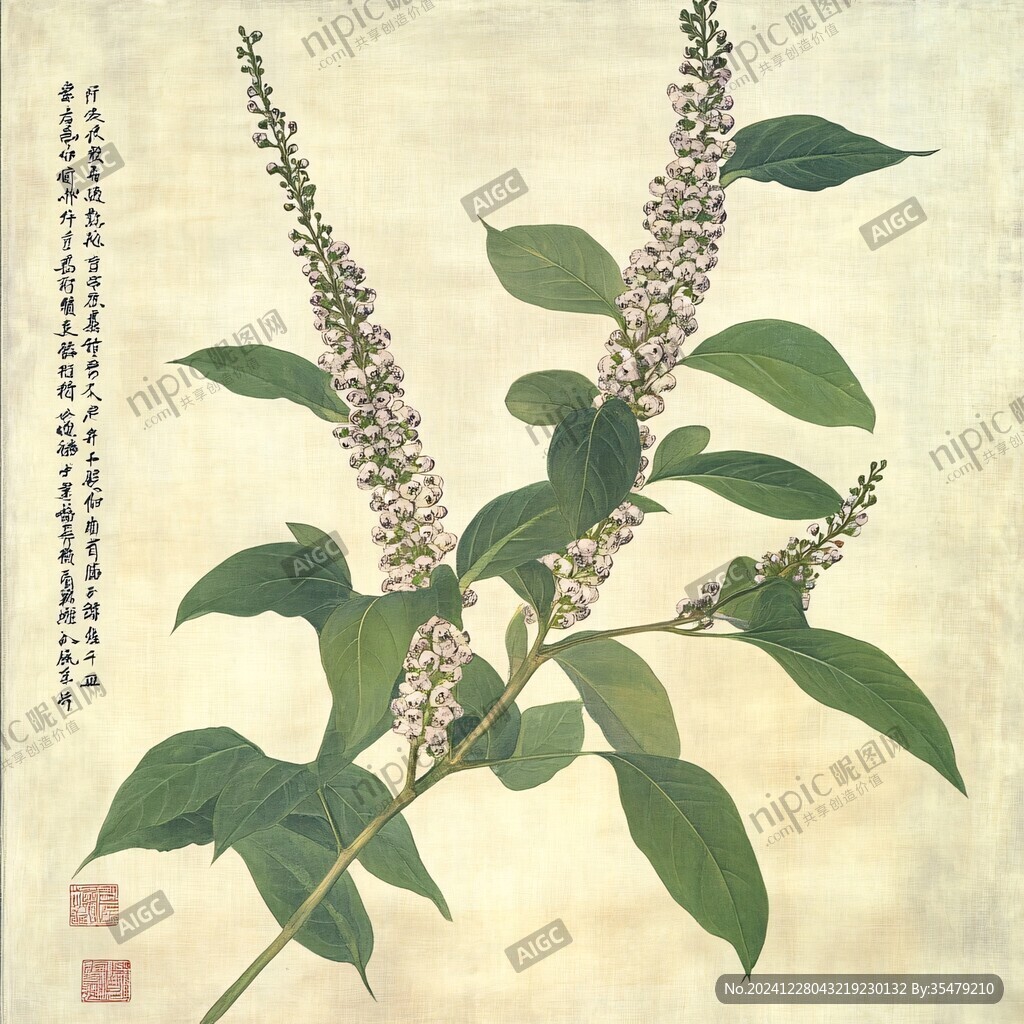 桂花工筆畫