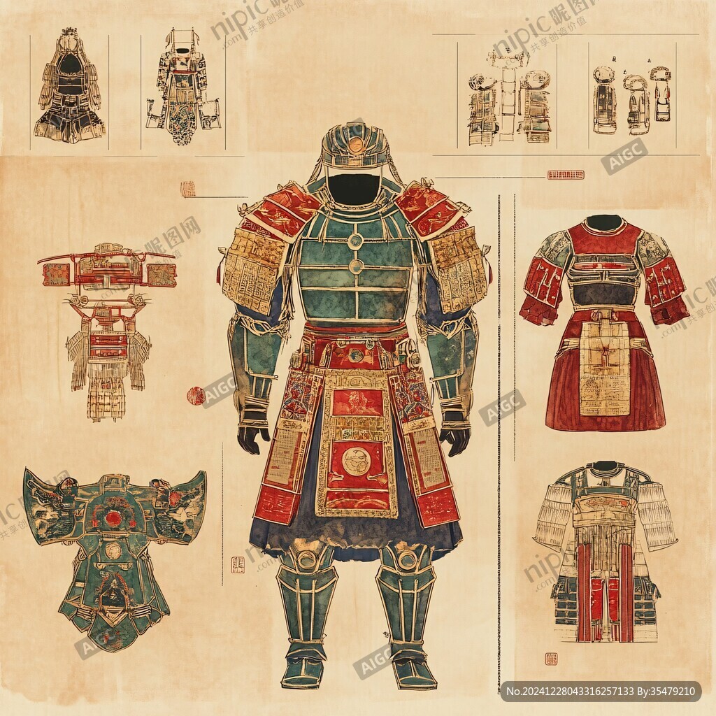 古代武將古代鎧甲