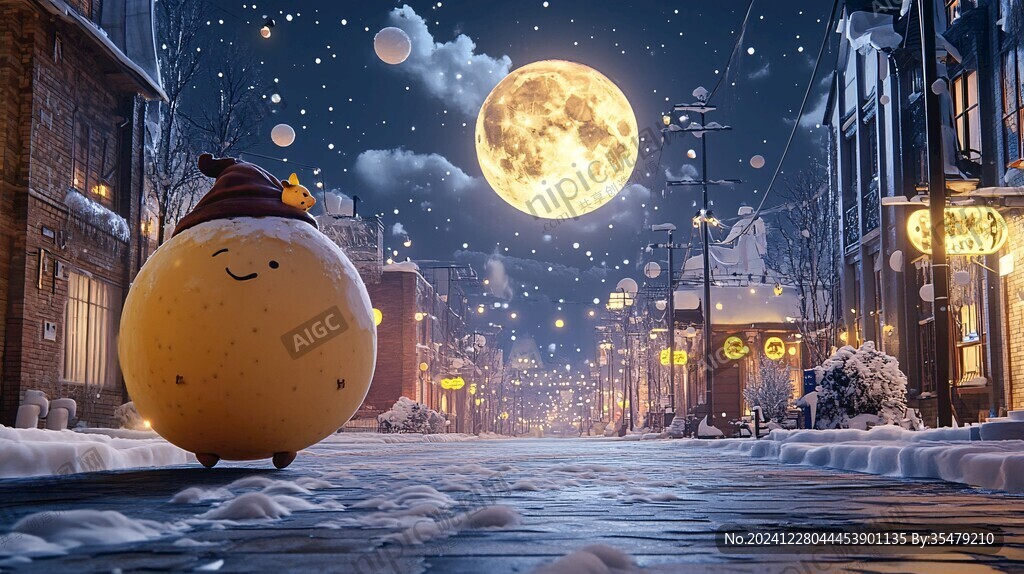 雪包雪饅頭光影