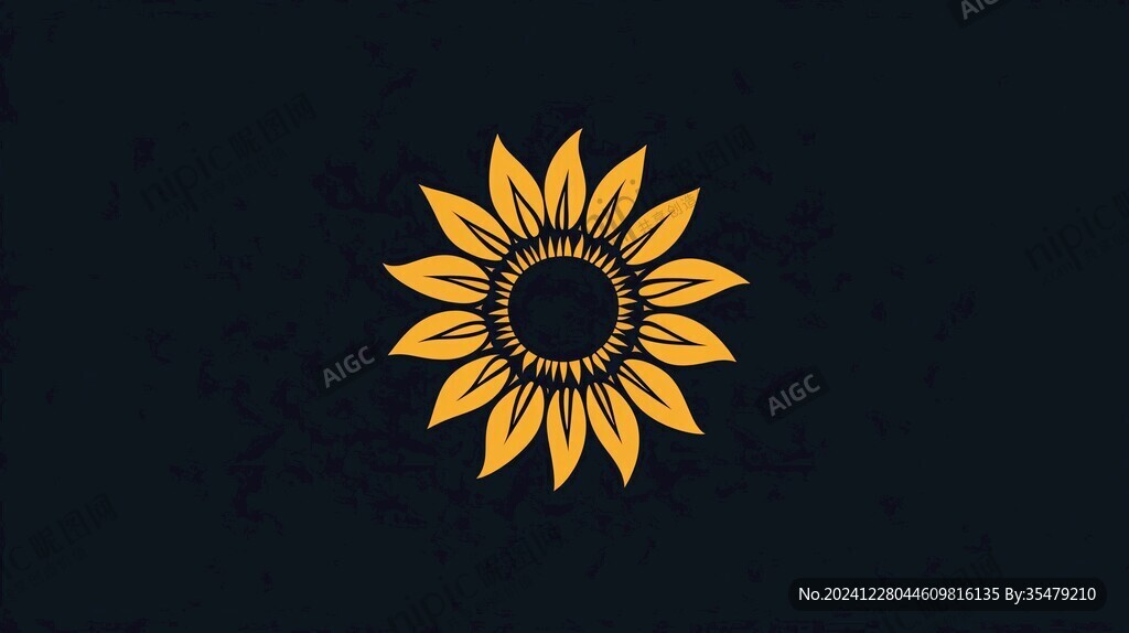 太陽花形狀標志