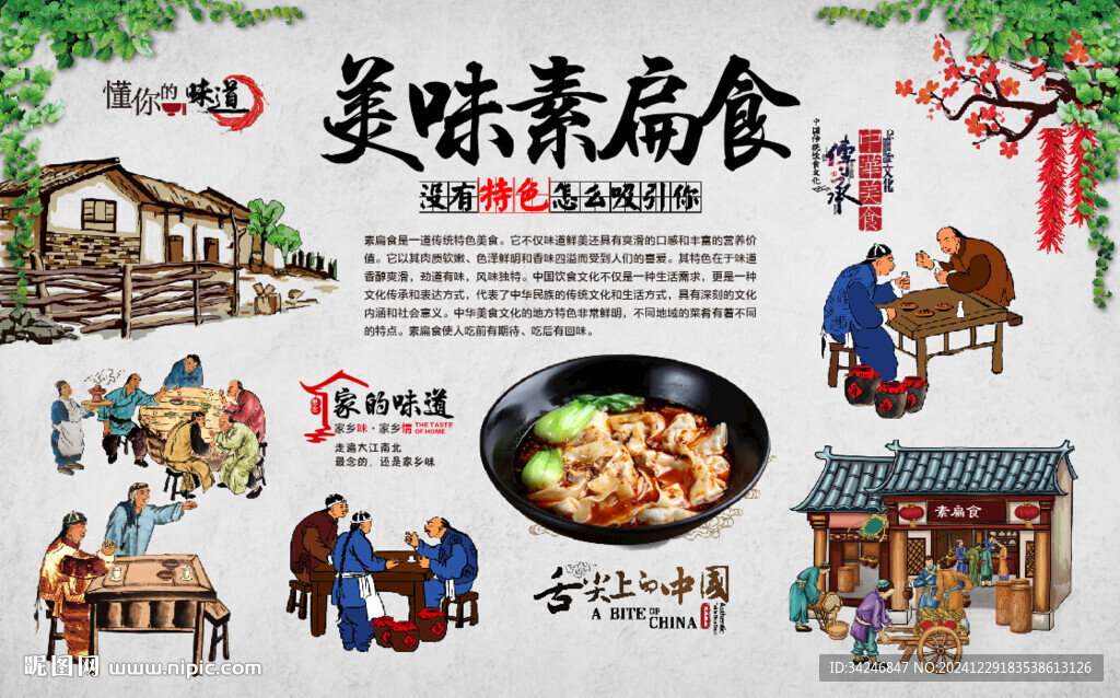 素扁食