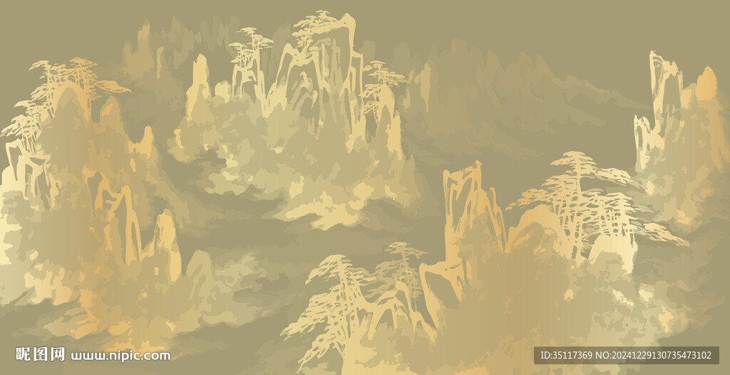 山水裝飾畫