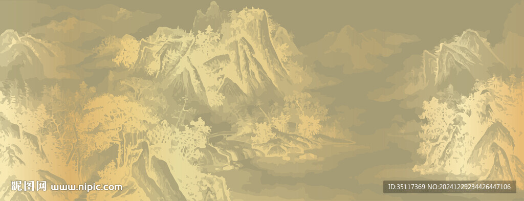 山水裝飾畫